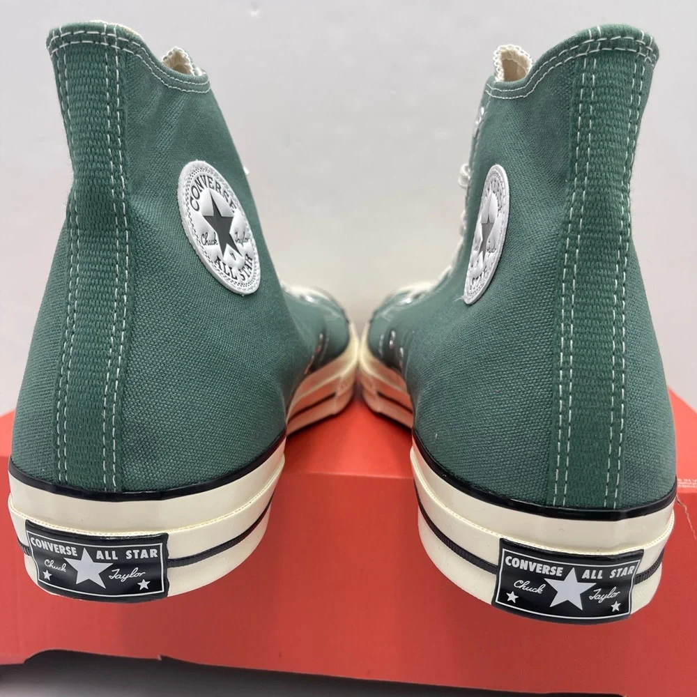 Converse Men's A06521C CHUCK 70 HI ADMIRAL ELM/EGRET/BLK Green High-Top Sneakers